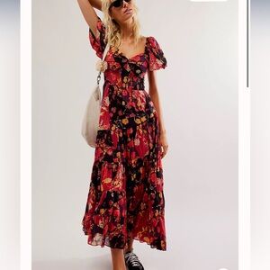NWOT Free People Sundrenched Maxi Dress
